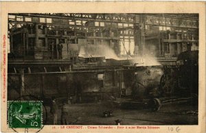 CPA Le CREUSOT - Usines Schneider - Four a acier Martin Siemens (386726)