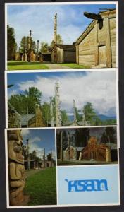 BC 3 Ksan Totem Poles HAZELTON BRITISH COLUMBIA CANADA