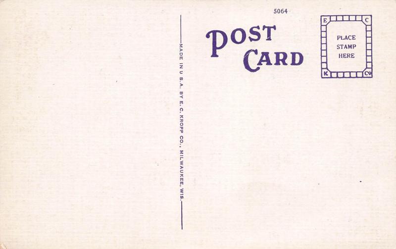 Ship Cafe, Venice, California, Early  Postcard, Unused