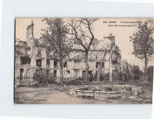 Postcard L Esplanade Ceres After the bombardment Reims France