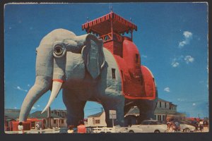 New Jersey ATLANTIC CITY Elephant Hotel Erected in 1885 pm1957 ~ Chrome
