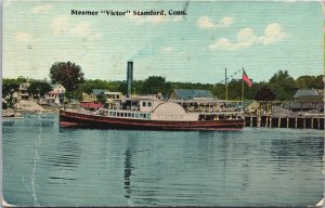 Steamer Victor Stamford Connecticut Vintage Postcard C085