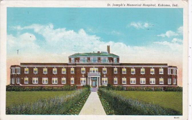 Indiana Kokomo St Joseph's Memorial Hospital 1940 Curteich