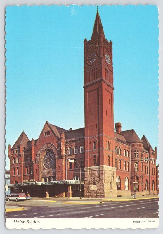 Transportation~Union Station On Corner In Indianapolis Indiana~Continental PC 