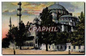 Postcard Old Constantinople Turkey Mosque Suleymanie