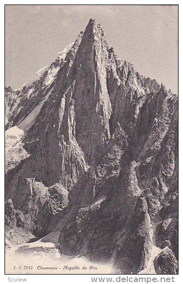 CHAMONIX MONT BLANC, Haute Savoie, France, 1900-1910´s; Aiguille Du Dru