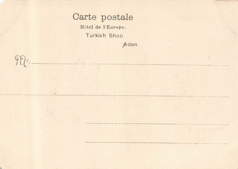 Aden Yemen~Camel Market~1900s POSTCARD