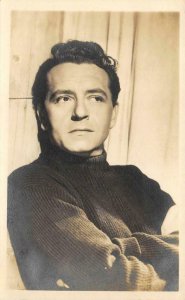 PAUL HENREID Movie Star Actor ca 1940s RPPC Vintage Postcard