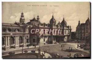 Old Postcard Monte Carlo Casino