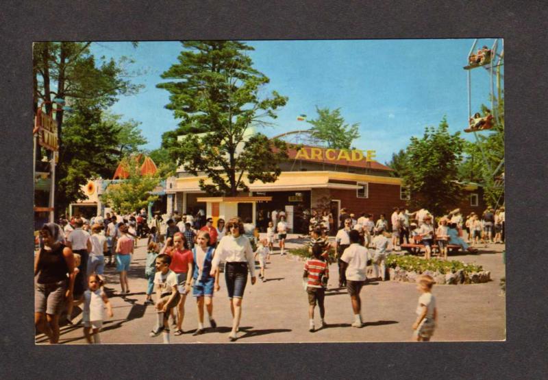 NH Canobie Lake Amusement Park Arcade SALEM NEW HAMPSHIRE Postcard PC