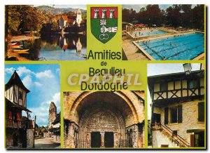 Postcard Modern Amities Beaulieu sur Dordogne Correze