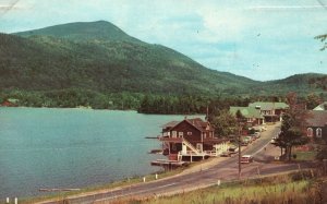 Central Adirondack Mountain Blue Mountain Lake New York NY Vintage Postcard 1967