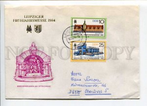 421670 EAST GERMANY GDR 1984 year Leipzig Fair real posted First Day COVER