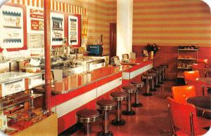 Bushkill Pennsylvania Fernwood Soda Fountain Interior Vintage Postcard K97007