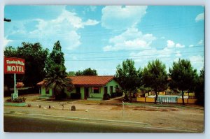 Tucson Arizona AZ Postcard Flowing Wells Motel Exterior Roadside c1960's Vintage