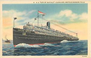 S.S.City of Buffalo, Cleveland - Buffalo - Niagara Falls  Linen