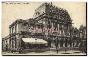 Old Postcard Cherbourg Theater