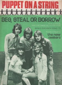 Beg Steal Or Borrow The New Seekers 2x Eurovision Song Contest Sheet Music