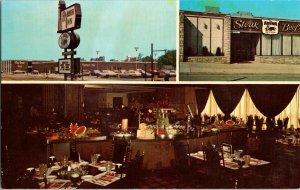 The Arena Fine Beef Restaurant Menu State College PA 16801 Vintage Postcard UNP 