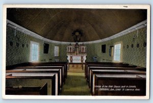 Tadousac Quebec Canada Postcard Interior Of First Church Lower St Lawrence River