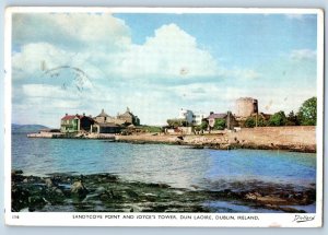 Dublin Ireland Postcard Sandycove Point and Joyce’s Tower Dun Laoire 1961