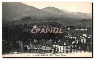 Old Postcard Saint Jean Pied de Port of Spain route
