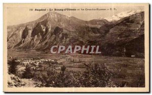 Old Postcard Dauphine Le Bourg d Oisans and the Grandes Rousses