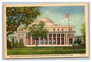 Vintage 1939 Linen Postcard George Peabody College for Teachers Nashville TN