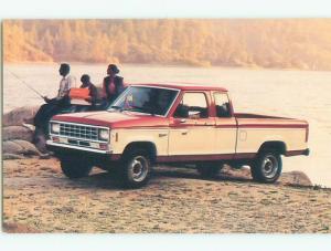 Unused 1986 postcard ad FORD RANGER SUPER PICKUP TRUCK k9016