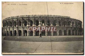 Old Postcard Nimes Les Arenes