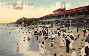 Cleveland Ohio~Euclid Beach Scene With the Kids~Bath House~c1910 Century Pc Co