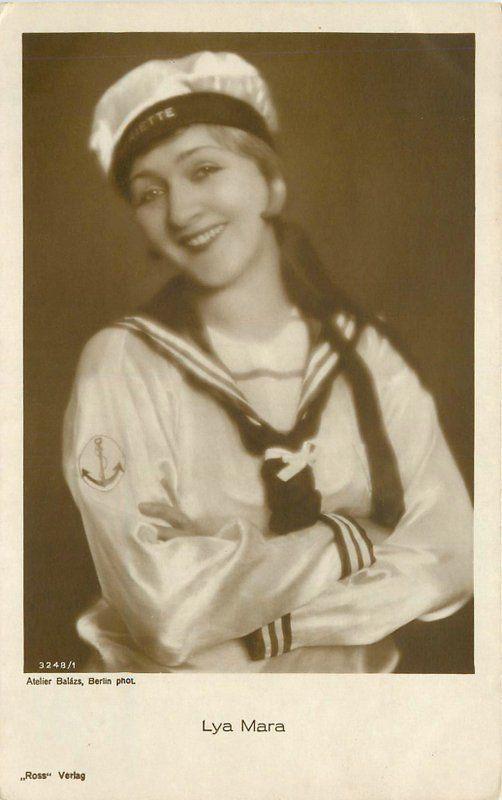 Balazs 1920s German silent Movie Actress Lya Mara RPPC real photo postcard 7357