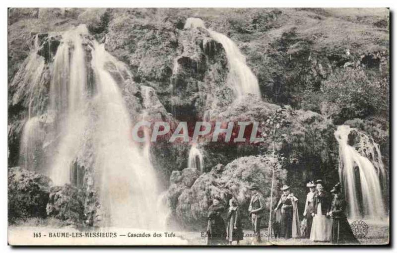 Old Postcard Baume Les Messieurs Cascades Des Tuffs