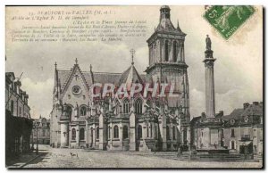 Beaufort en Vallee Old Postcard Apse of the & # 39eglise Beaufort