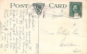 c.'17,  Fifth Street North from Maine, Msg,Quincy, IL, Old Post Card