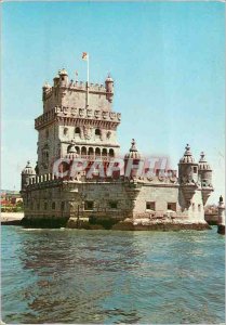 Modern Postcard Portugal Lisboa Belem Tower