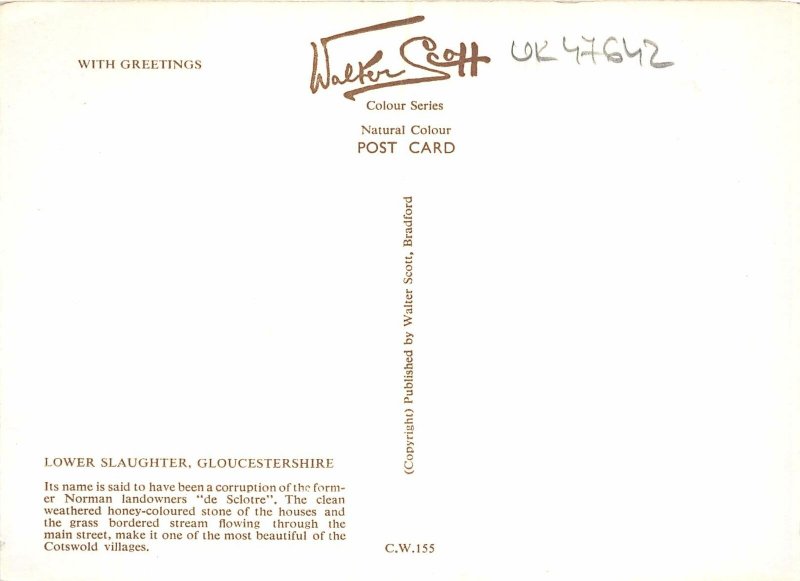 uk47642 lower slaughter gloucestershire uk