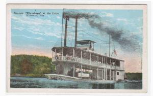 Steamer Winnebago Wisconsin Dells Kilbourn WI 1920c postcard