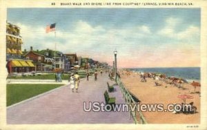 Board Walk And Shore Line  - Virginia Beach s, Virginia VA  