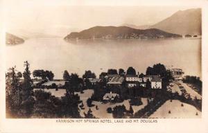 Harrison Hot Springs Canada Hotel and Mt Douglas Scenic Real Photo PC J79877