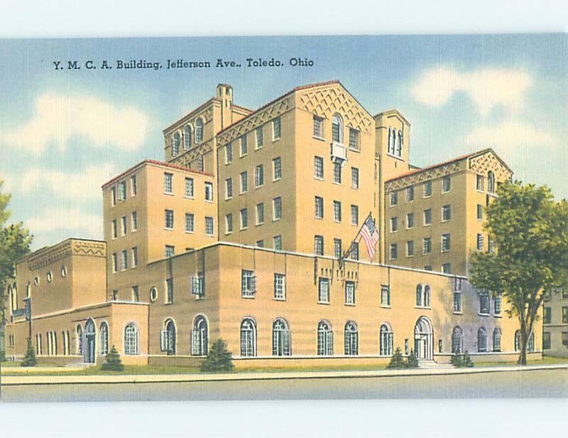 Linen YMCA BUILDING Toledo Ohio OH G1949