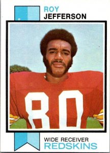 1973 Topps Football Card Roy Jefferson Washington Redskins sk2405