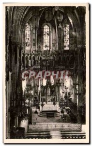 Old Postcard Interior of Lourdes Basilica