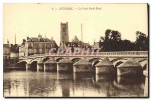 Postcard Old Bridge Auxerre Paul Bert