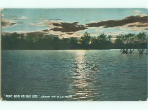 Divided-back MOONLIGHT ON EAST LAKE Published In And Postmarked Mexico MO AE5198