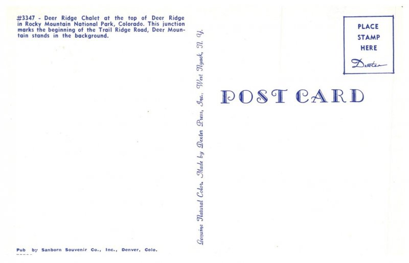 Colorado Rocky Mtns , Deer Ridge Chalet