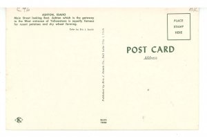 ID - Ashton. Main Street looking East ca 1953
