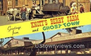 Knott's Berry Farm - Ghost Town, California CA Postcard