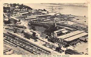 Pine Bluff Arkansas Cotton Belt R.R. Yard & Shops, Sepia Tone Photo Print PCU990