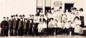 1920's RPPC BOULEVARD BAPTIST CHAPEL CHURCH STAYNER REAL PHOTO POSTCARD